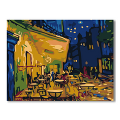 Cafe Terrace at Night-Van Gogh-Paint by Numbers