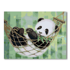 Resting Panda-Paint by Numbers