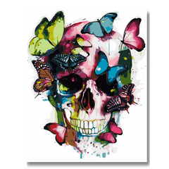 Skull Butterfly-Paint by Numbers