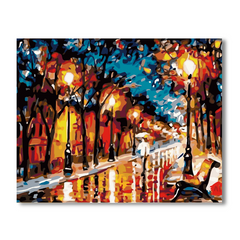 Street View - Leonid Afremov-Paint by Numbers