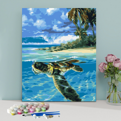 Sea Turtle-Paint by Numbers