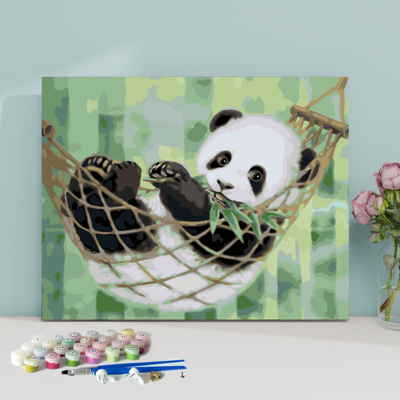 Resting Panda-Paint by Numbers