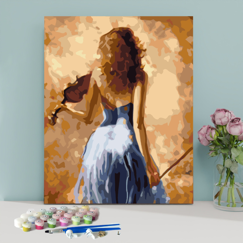 A Violinist-Paint by Numbers