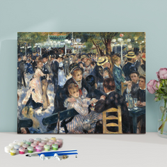 Bal du Moulin de la Galette (1876)-Pierre-Auguste Renoir-Paint by Numbers