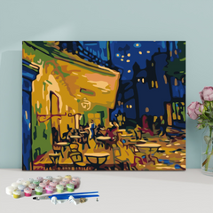 Cafe Terrace at Night-Van Gogh-Paint by Numbers