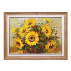 Sunflowers in the Pottery Jar-Paint by Numbers