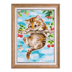 Little Cherry Cat-Paint by Numbers