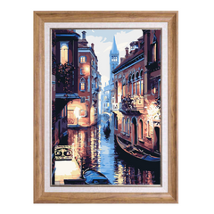 Venice Gondola Night Lights-Paint by Numbers