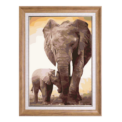 African elephant-Paint by Numbers