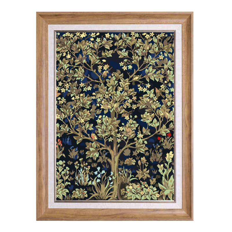 Tree of Life-William Morris-Paint by Numbers