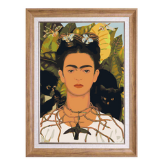 Self-Portrait with Thorn Necklace and Hummingbird-Frida Kahlo-Paint by Numbers