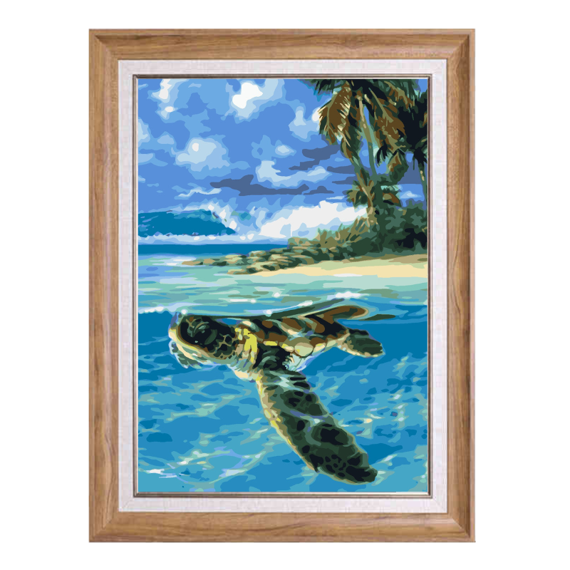 Sea Turtle-Paint by Numbers