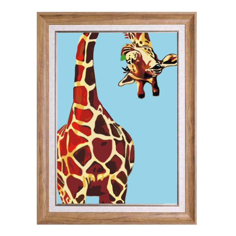 Funning giraffe-Paint by Numbers