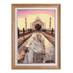 Romance in Taj Mahal-Paint by Numbers