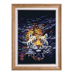 Tiger in Water-Paint by Numbers