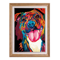 Colorful Dog 2-Paint by Numbers