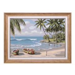 Beach Coconut Tree-Paint by Numbers