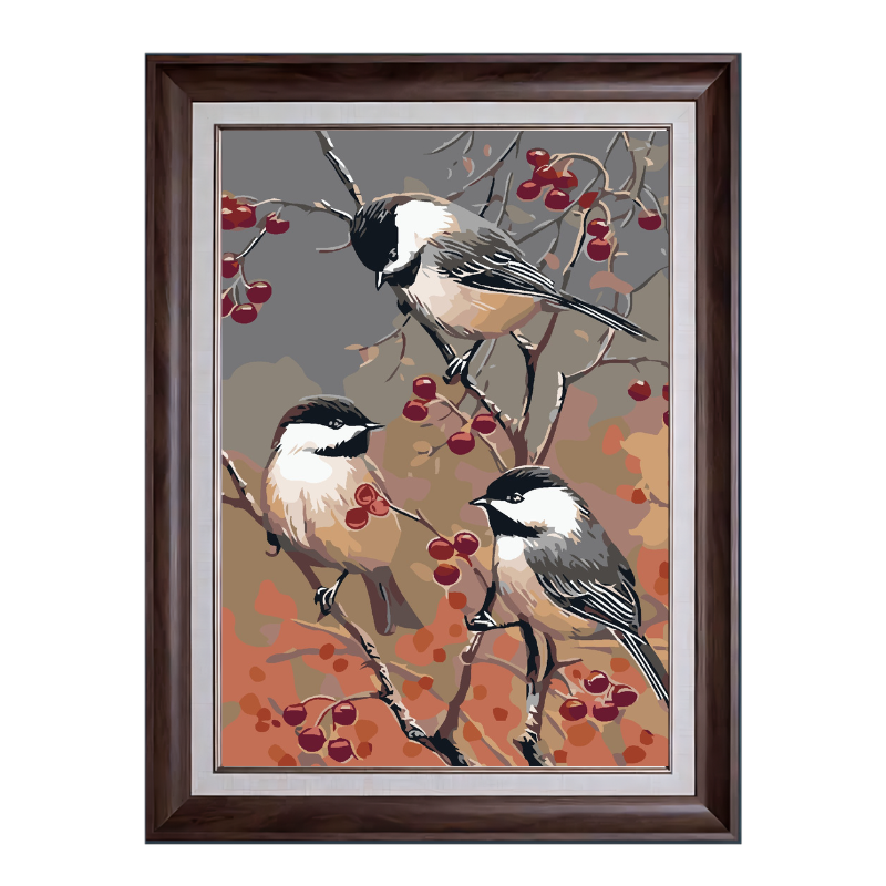 Birds On A Branch-Paint by Numbers