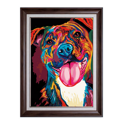 Colorful Dog 2-Paint by Numbers