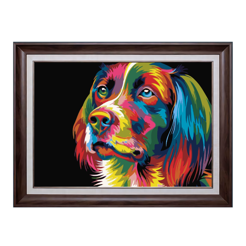 Colorful Dog-Paint by Numbers