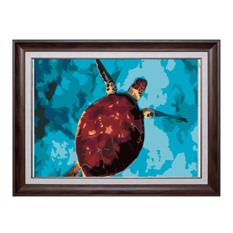 Turtle in the Sea-Paint by Numbers