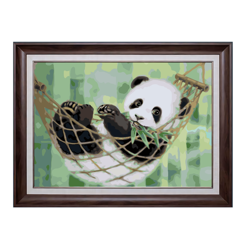 Resting Panda-Paint by Numbers