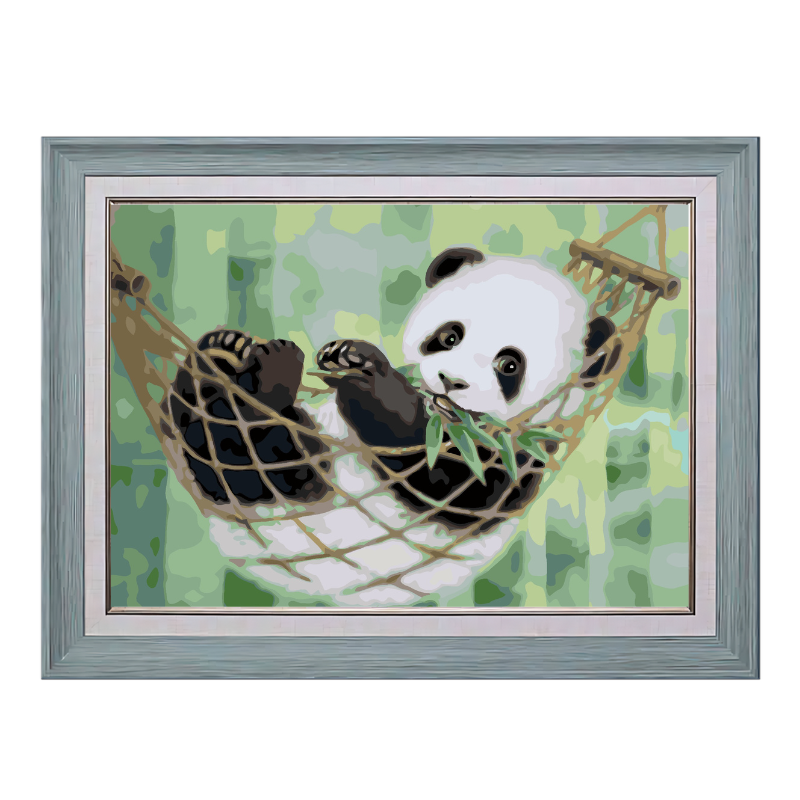 Resting Panda-Paint by Numbers