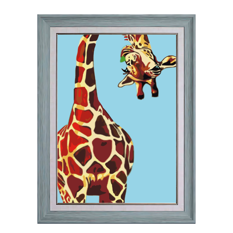 Funning giraffe-Paint by Numbers