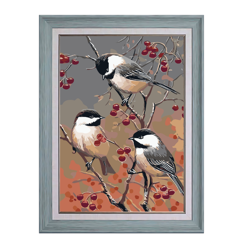 Birds On A Branch-Paint by Numbers