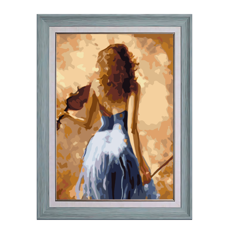 A Violinist-Paint by Numbers