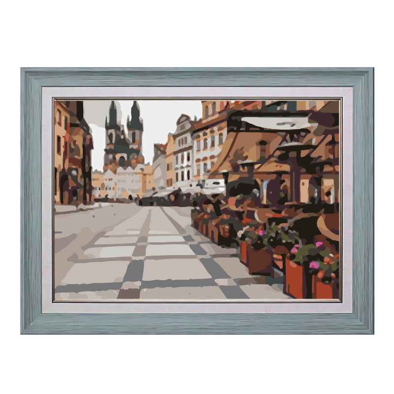 Old Town Square Prague-Paint by Numbers