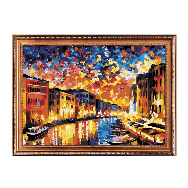 Venice Grand Canal-Leonid Afremov-Paint by Numbers