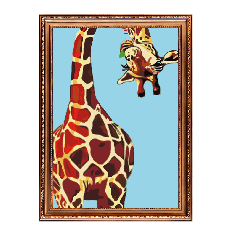 Funning giraffe-Paint by Numbers