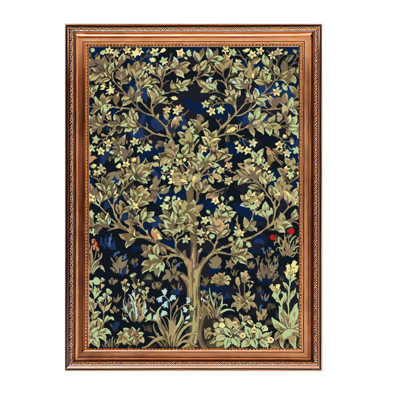 Tree of Life-William Morris-Paint by Numbers