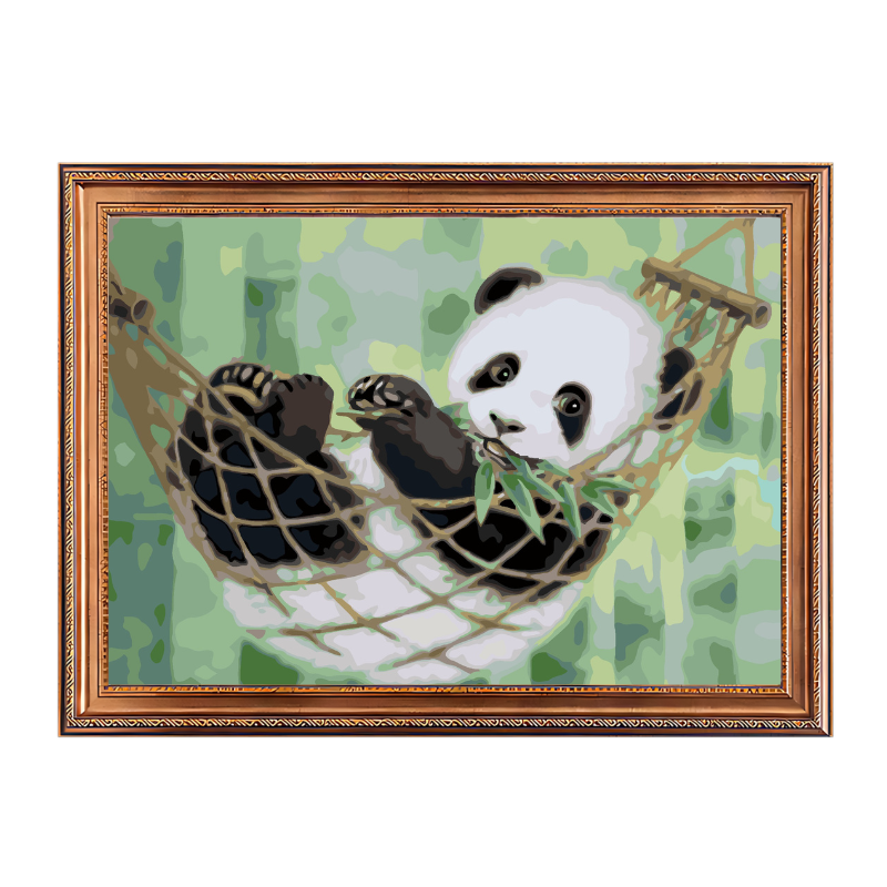 Resting Panda-Paint by Numbers