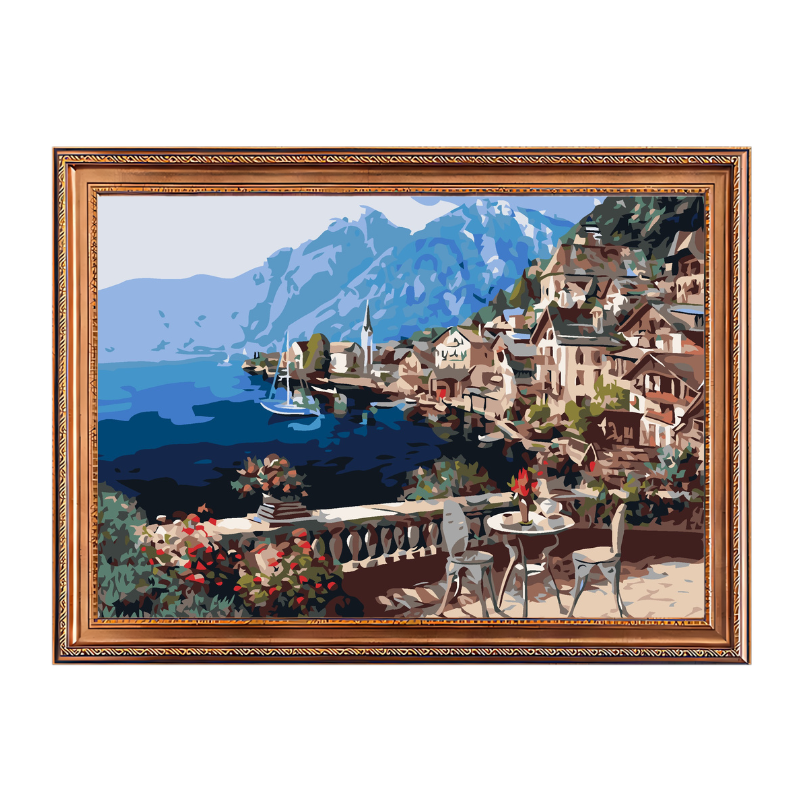 Hallstatt Austria-Paint by Numbers