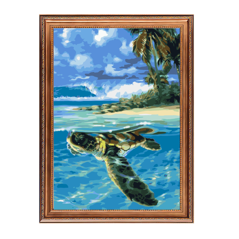 Sea Turtle-Paint by Numbers