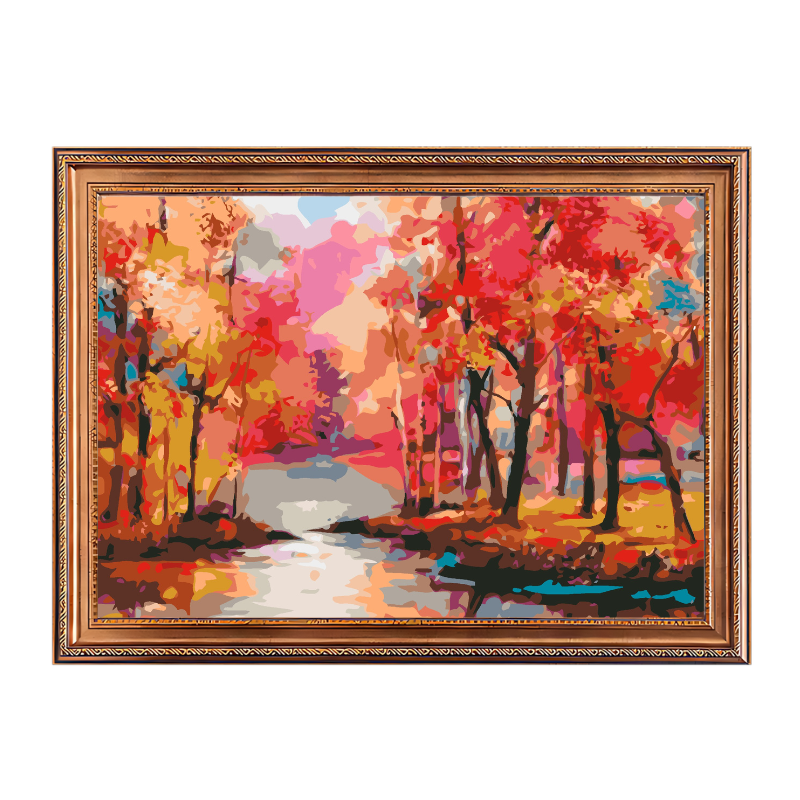 Colorful Autumn-Paint by Numbers