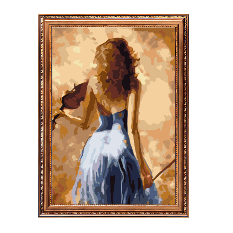 A Violinist-Paint by Numbers