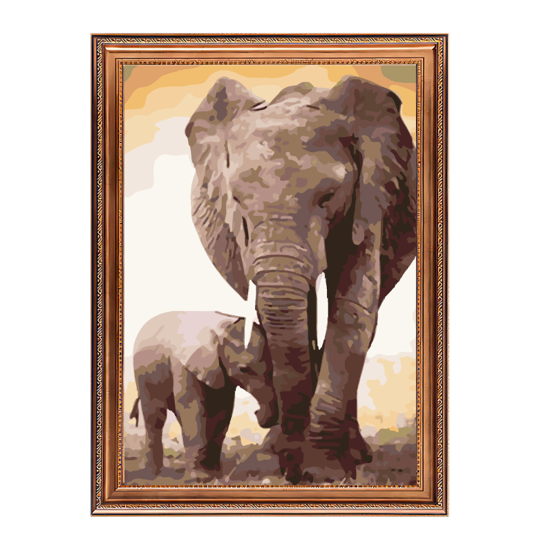 African elephant-Paint by Numbers