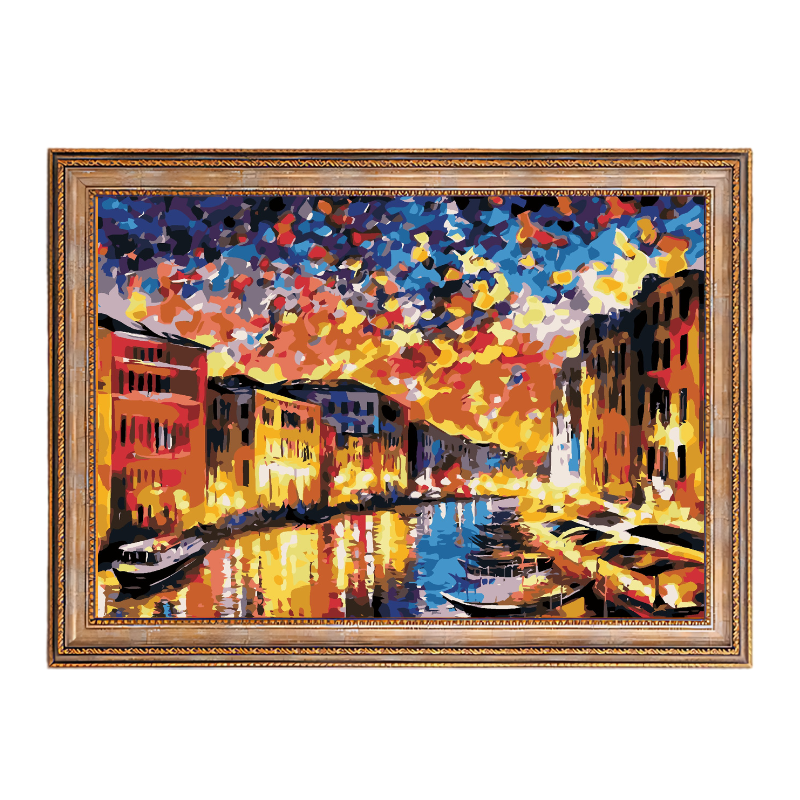 Venice Grand Canal-Leonid Afremov-Paint by Numbers