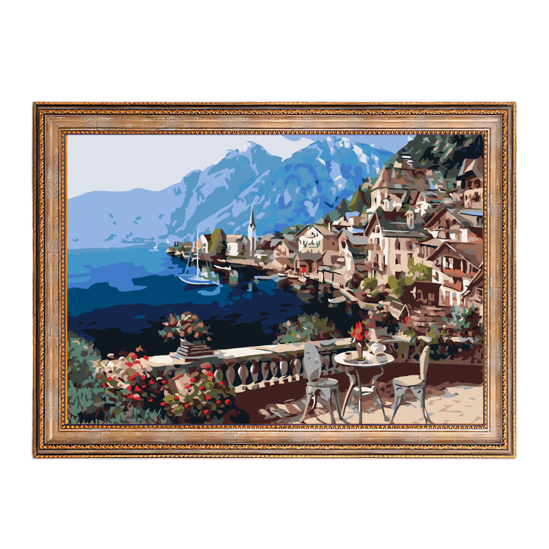 Hallstatt Austria-Paint by Numbers