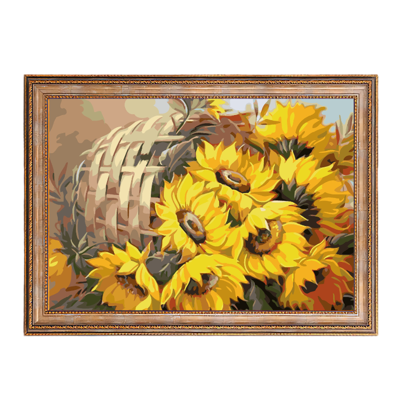 Sunflowers-Paint by Numbers