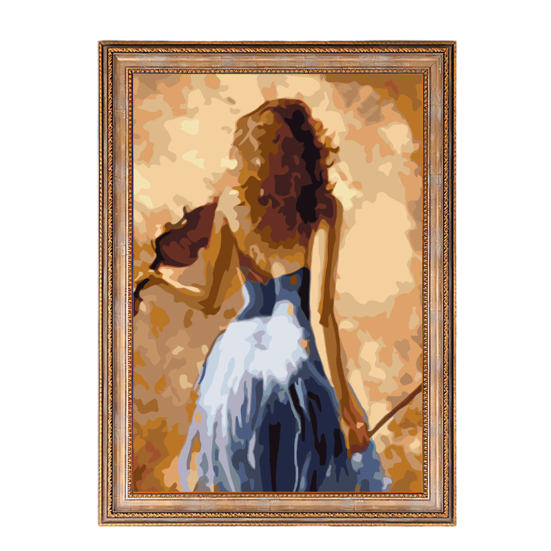 A Violinist-Paint by Numbers