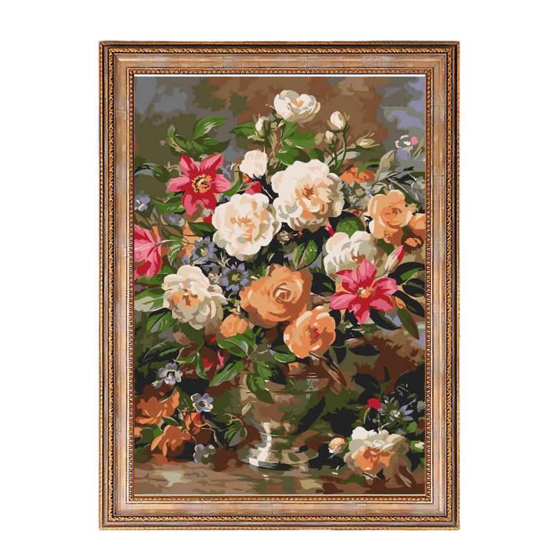 Elegant Bouquet-Paint by Numbers