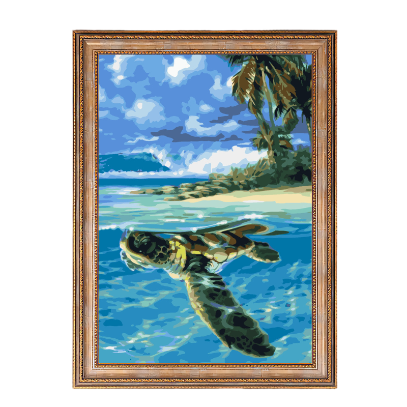 Sea Turtle-Paint by Numbers