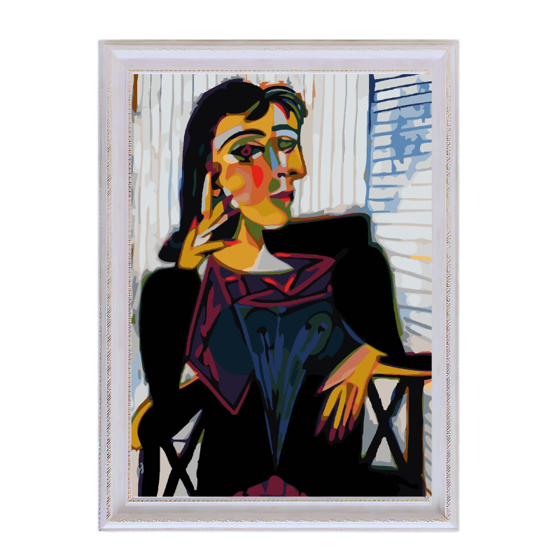 Portrait of Dora Maar, 1937-Pablo Picasso-Paint by Numbers