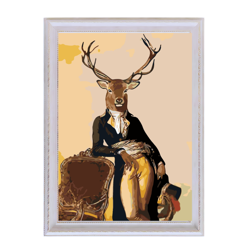 Deer Gentleman-Paint by Numbers