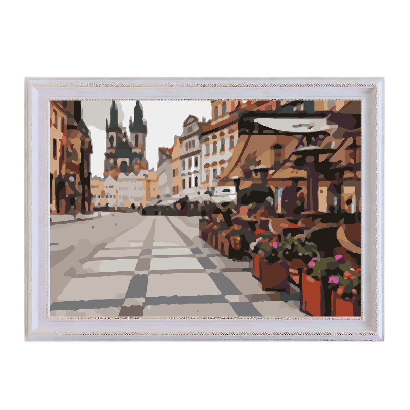 Old Town Square Prague-Paint by Numbers