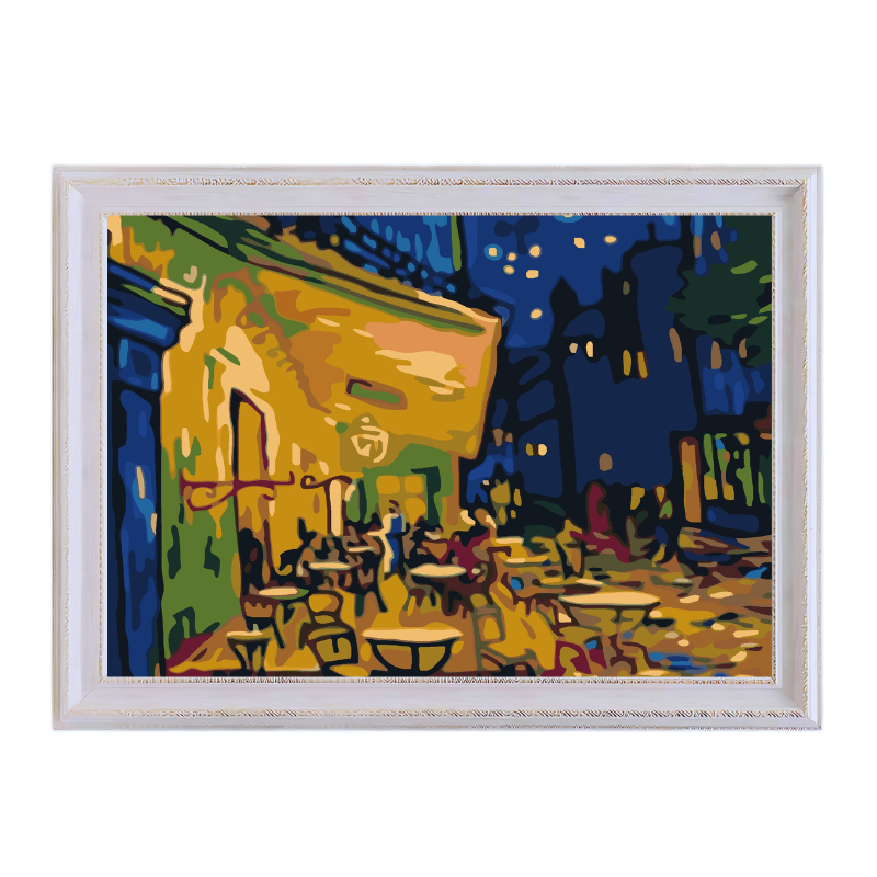 Cafe Terrace at Night-Van Gogh-Paint by Numbers